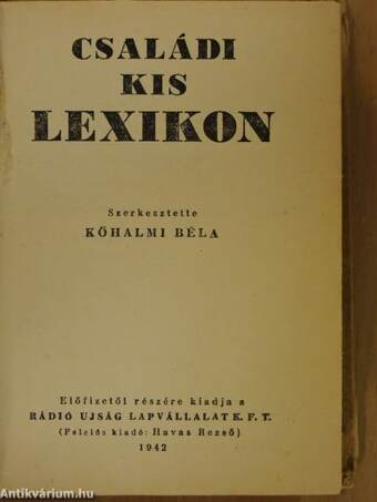 Családi kis lexikon 1942