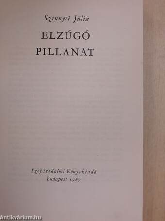 Elzúgó pillanat