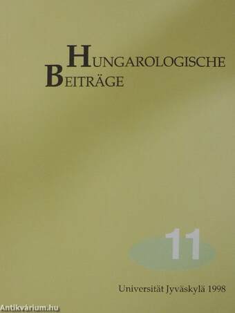 Hungarologische Beiträge 11.