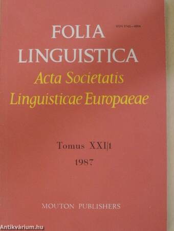 Folia Linguistica 1987/1.