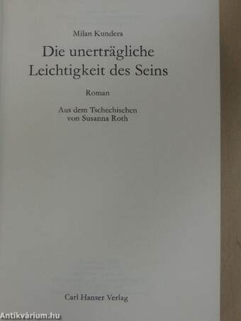 Die unerträgliche Leichtigkeit des Seins