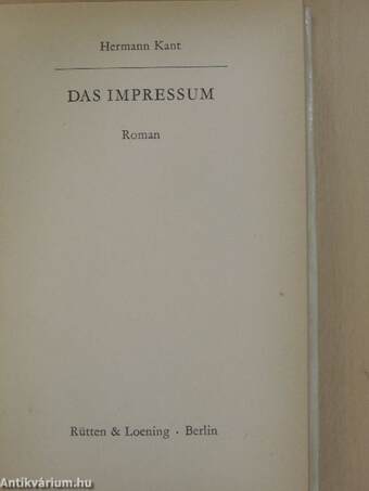 Das Impressum