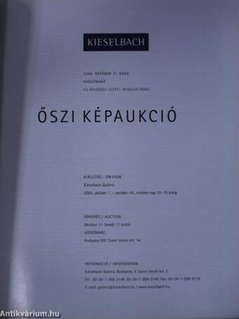 Kieselbach Galéria és Aukciósház - Őszi Képaukció 2005