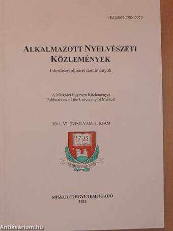 Alkalmazott Nyelvészeti Közlemények 2011/1.