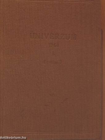 Univerzum 1961/1-6. (fél évfolyam)