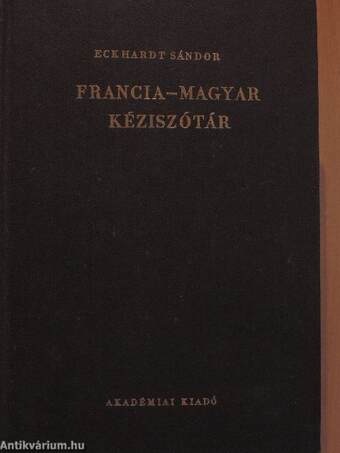 Francia-magyar kéziszótár