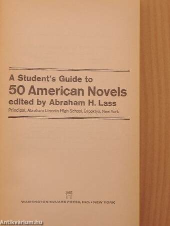 A Student's Guide to 50 American Novels