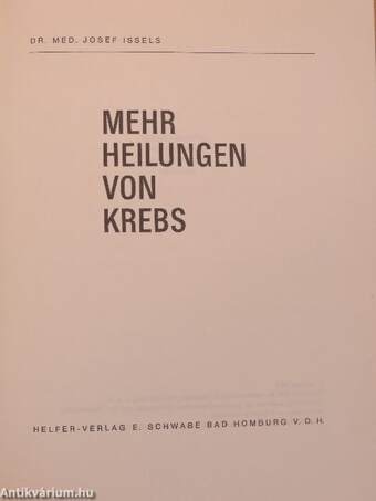 Mehr Heilungen von Krebs