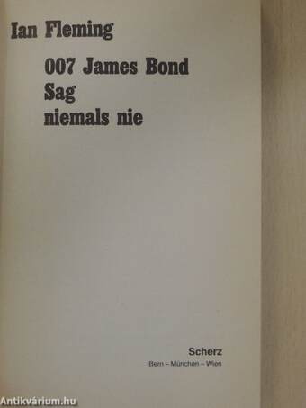 007 James Bond - Sag niemals nie