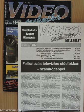 Videotechnika 1993. január-december