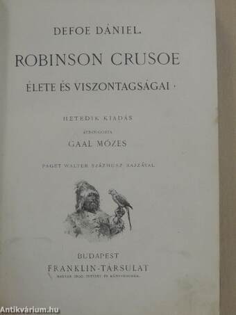 Robinson Crusoe élete és viszontagságai