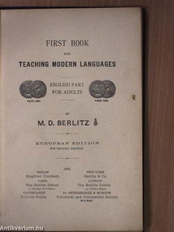 First Book for teaching modern languages