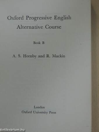 Oxford Progressive English Alternative Course - Book B