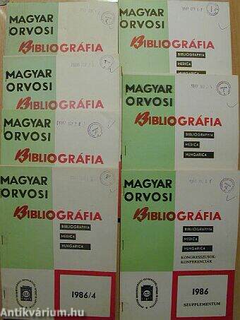 Magyar Orvosi Bibliográfia 1986.