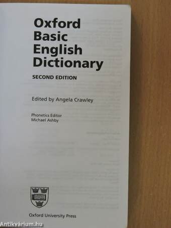 Oxford Basic English Dictionary