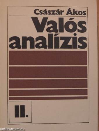 Valós analízis II.