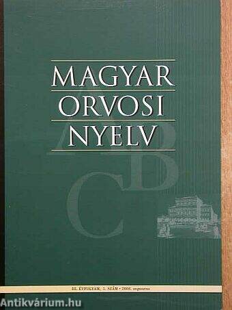 Magyar Orvosi Nyelv 2003. augusztus