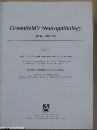 Greenfield's Neuropathology I-II.