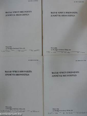 Magyar Nemzeti Bibliográfia - Zeneművek bibliográfiája 1981/1-4.