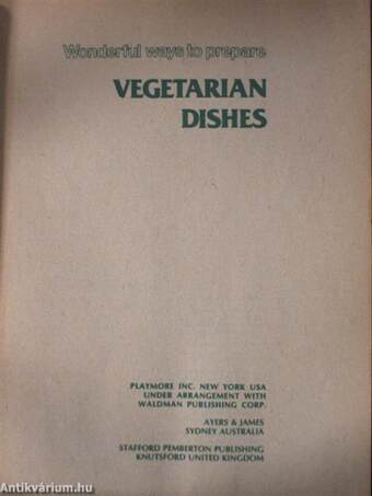 Vegetarian dishes