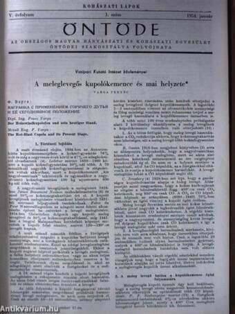 Kohászati Lapok 1954. január-december/Kohászati Lapok - Öntöde 1954. január-december/Kohászati Lapok - Műszaki Dokumentáció - Kohászat, Öntöde, Aluminium 1951. január-március