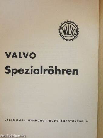 VALVO Spezialröhren