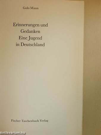 Erinnerungen und Gedanken