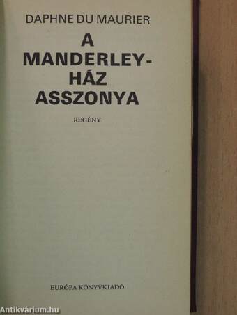 A Manderley-ház asszonya