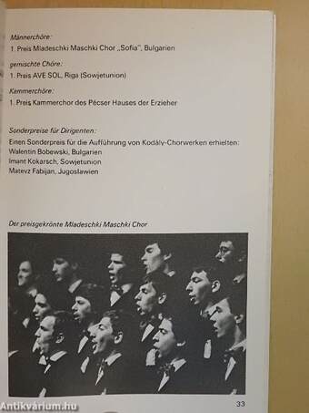 Ein Führer durch das Musikleben Ungarns No. XX.
