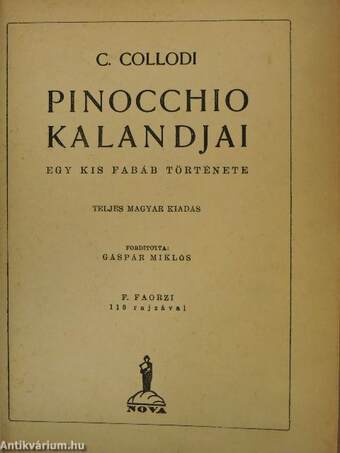 Pinocchio kalandjai