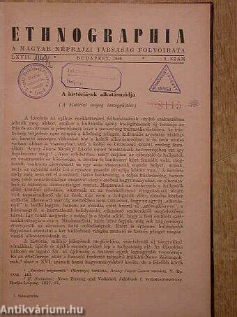Ethnographia 1956. 3-4. szám