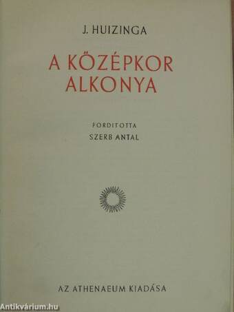 A középkor alkonya