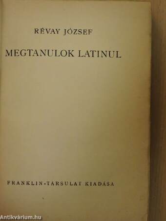 Megtanulok latinul