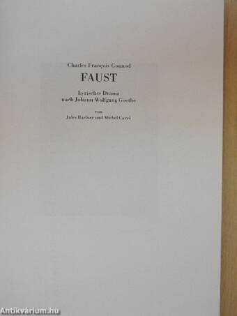 Charles Francois Gounod: Faust