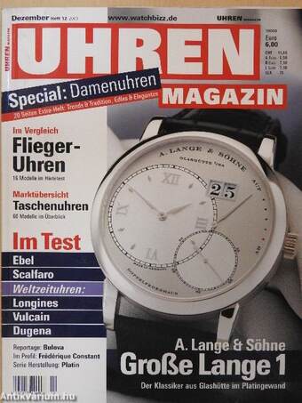 Uhren Magazin Dezember 2003 - CD-vel