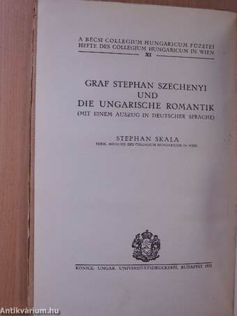 Gróf Széchenyi István és a magyar romanticizmus