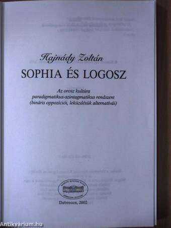 Sophia és Logosz