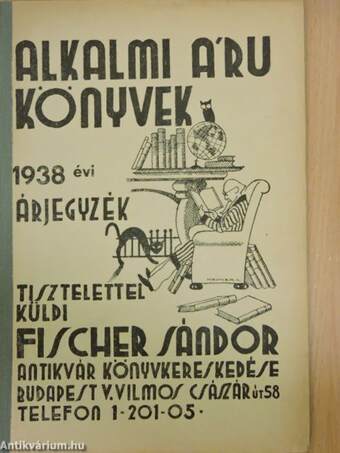 Alkalmi áru könyvek-1938. évi árjegyzék