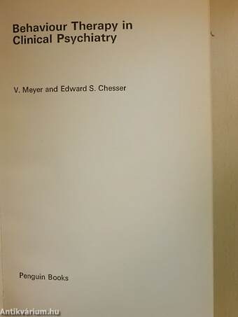 Behaviour therapy in clinical psychiatry