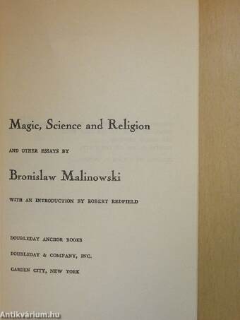 Magic, Science and Religion