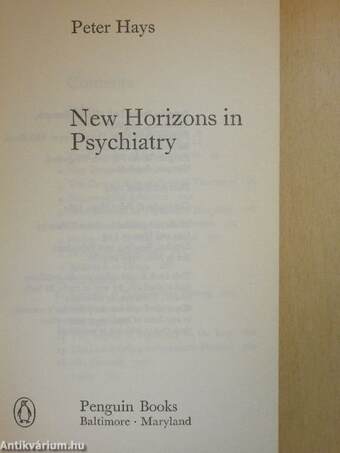 New Horizons in Psychiatry