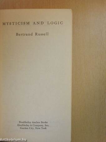 Mysticism and Logic