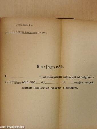 Magyarországi rendeletek tára 1908. I-II.