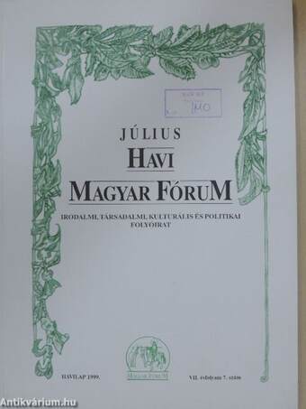 Július Havi Magyar Fórum 1999.