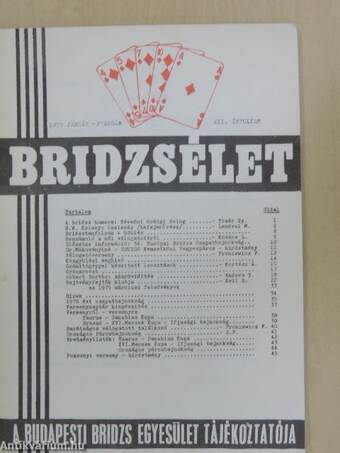 Bridzsélet 1979. (nem teljes évfolyam)