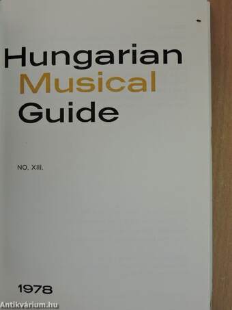 Hungarian Musical Guide XIII.