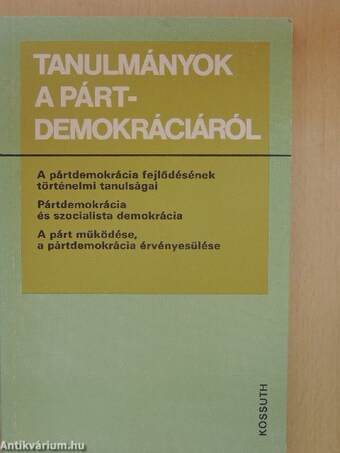 Tanulmányok a pártdemokráciáról