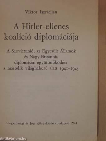 A Hitler-ellenes koalíció diplomáciája