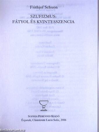 Szufizmus: Fátyol és Kvintesszencia