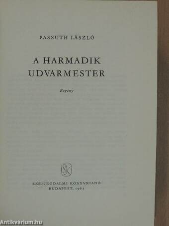 A harmadik udvarmester